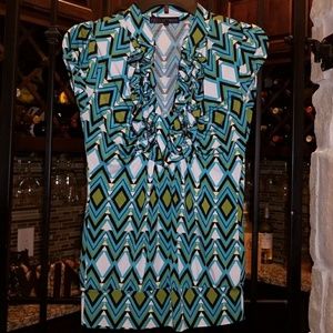 Chevron Pattern Dress Top